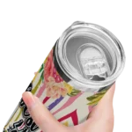 san antonio spurs flower cluster skinny tumbler best selling 1.webp