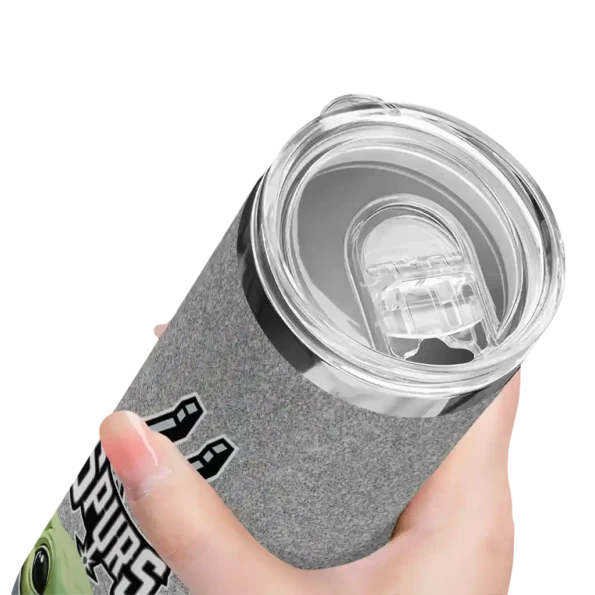 san antonio spurs yoda smile silver skinny tumbler high quality.webp