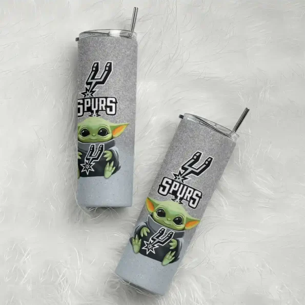 san antonio spurs yoda smile silver skinny tumbler top rated.webp
