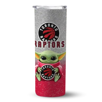 toronto raptors yoda smile red skinny tumbler best selling 1.webp