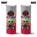 toronto raptors yoda smile red skinny tumbler best selling 1.webp