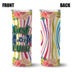 utah jazz flower cluster skinny tumbler best selling 1.webp