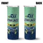 utah jazz yoda smile navy skinny tumbler best selling 1.webp