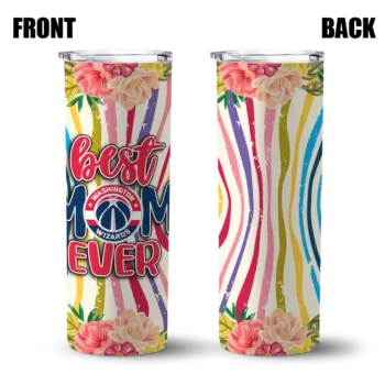 washington wizards flower cluster skinny tumbler fashion forward.webp