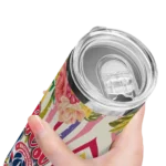 washington wizards flower cluster skinny tumbler best selling 1.webp