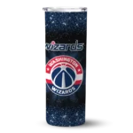 washington wizards radiant glitter blue skinny tumbler best selling 1.webp