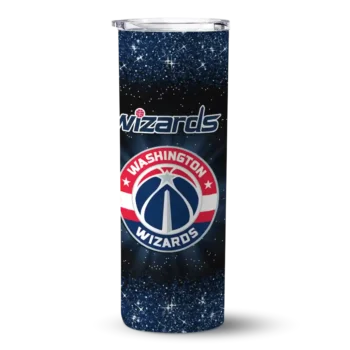washington wizards radiant glitter blue skinny tumbler best selling 1.webp