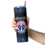 washington wizards radiant glitter blue skinny tumbler best selling 1.webp