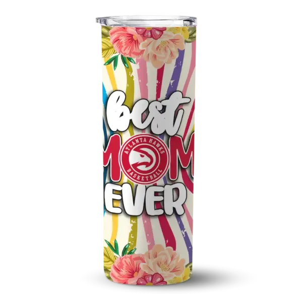 atlanta hawks flower cluster skinny tumbler best selling 1.webp