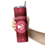 atlanta hawks radiant glitter red skinny tumbler best selling 1 2.webp