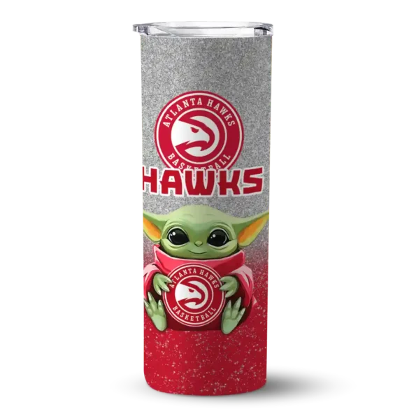 atlanta hawks yoda smile red skinny tumbler best selling 1.webp