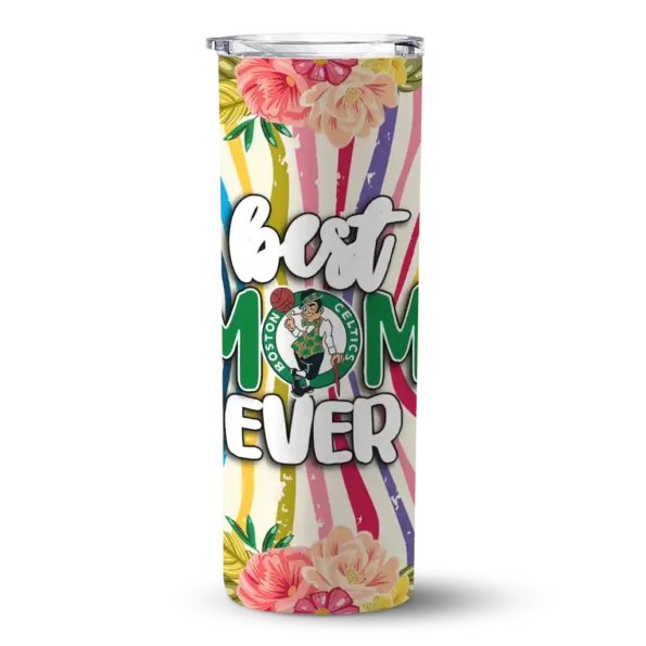 boston celtics flower cluster skinny tumbler best selling 1.webp