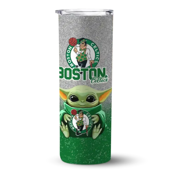 boston celtics yoda smile green skinny tumbler best selling 1.webp