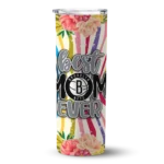 brooklyn nets flower cluster skinny tumbler best selling 1.webp