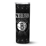 brooklyn nets radiant glitter black skinny tumbler best selling 1.webp