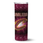 cleveland cavaliers radiant glitter wine skinny tumbler best selling 1.webp