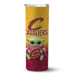 cleveland cavaliers yoda smile wine skinny tumbler best selling 1.webp