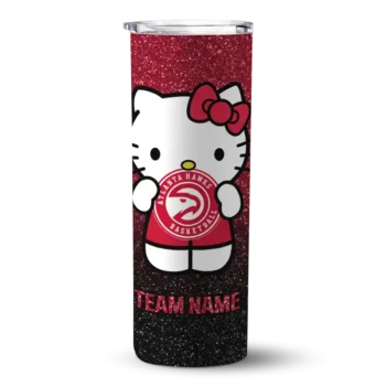 custom atlanta hawks hello kitty red black skinny tumbler best selling 1.webp