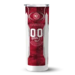 custom atlanta hawks stacked diamond red skinny tumbler best selling 1.webp