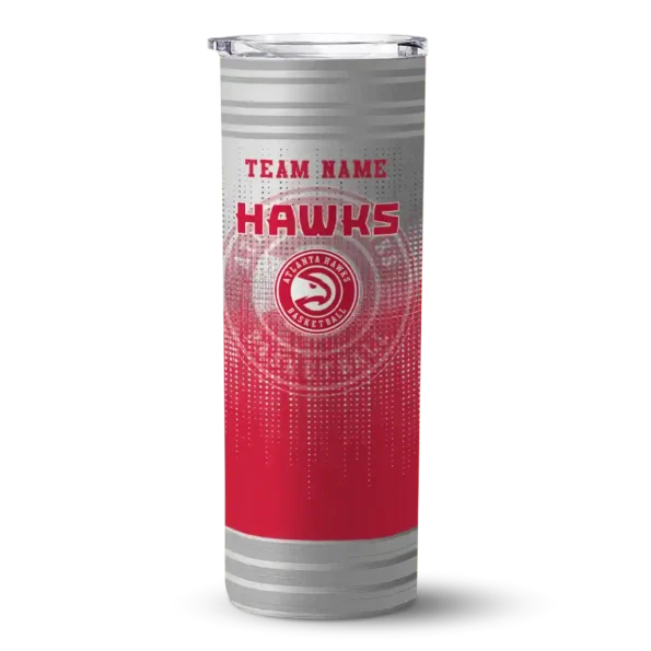 custom atlanta hawks swirl texture red skinny tumbler best selling 1.webp