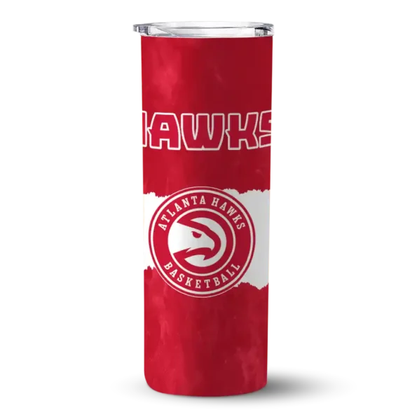custom atlanta hawks torn band red white skinny tumbler best selling 1.webp