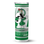 custom boston celtics snoopy dog green white skinny tumbler best selling 1.webp