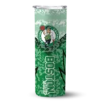 custom boston celtics spiral burst print green skinny tumbler best selling 1.webp