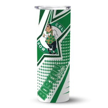 custom boston celtics web stripes green white skinny tumbler best selling 1.webp