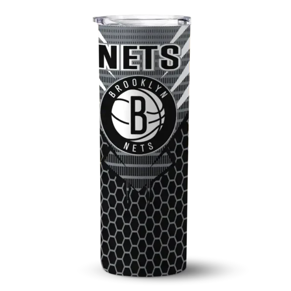 custom brooklyn nets chevron stripes black skinny tumbler best selling 1.webp