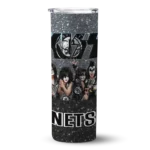 custom brooklyn nets kiss band grey skinny tumbler best selling 1.webp