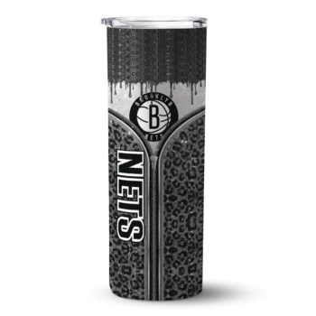 custom brooklyn nets sparkle drip black skinny tumbler best selling 1.webp