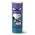 custom charlotte hornets snoopy attitude teal skinny tumbler best selling 1.webp