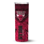 custom chicago bulls spiral burst print red skinny tumbler best selling 1.webp