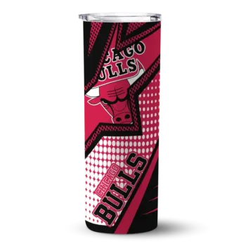 custom chicago bulls web stripes red white skinny tumbler best selling 1.webp