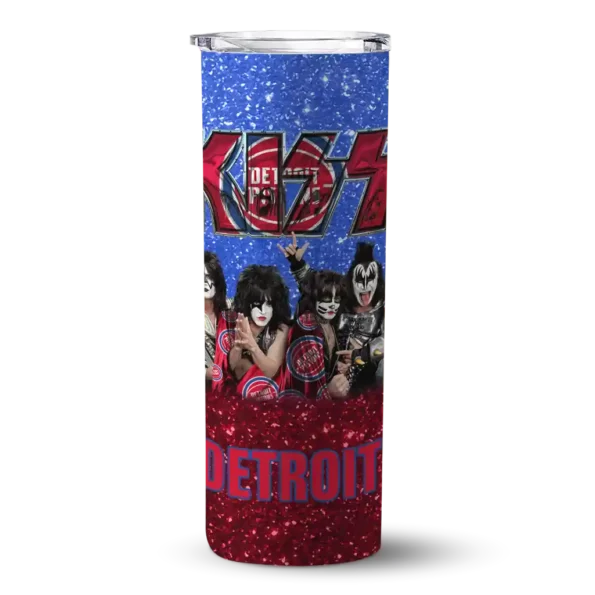 custom detroit pistons kiss band royal blue skinny tumbler best selling 1.webp