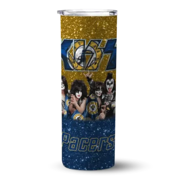 custom indiana pacers kiss band yellow skinny tumbler best selling 1.webp