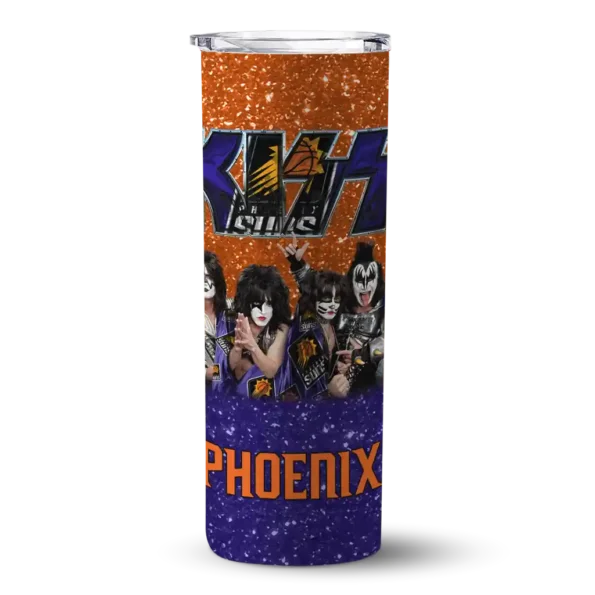custom phoenix suns kiss band orange skinny tumbler best selling 1.webp