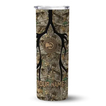 customized atlanta hawks antler flow camo skinny tumbler best selling 1.webp