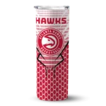 customized atlanta hawks chevron stripes red skinny tumbler best selling 1.webp