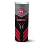 customized atlanta hawks hexagon honeycomb red black skinny tumbler best selling 1.webp