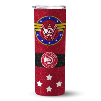 customized atlanta hawks star cluster red skinny tumbler best selling 1.webp