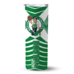 customized boston celtics camo texture green skinny tumbler best selling 1.webp
