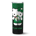customized boston celtics hello kitty green black skinny tumbler best selling 1.webp