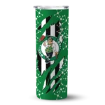 customized boston celtics star pop green black skinny tumbler best selling 1.webp