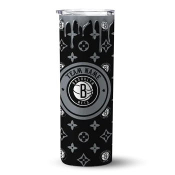 customized brooklyn nets camo streak black skinny tumbler best selling 1.webp
