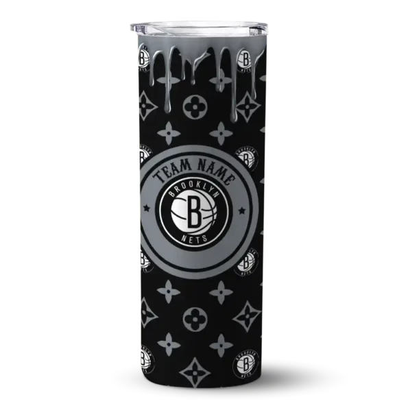 customized brooklyn nets camo streak black skinny tumbler best selling 1.webp