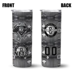 customized brooklyn nets chevron v black gray skinny tumbler best selling 1.webp