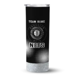 customized brooklyn nets starburst tiles black skinny tumbler best selling 1.webp