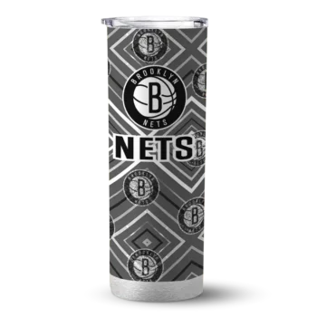 customized brooklyn nets zipper leopard black skinny tumbler best selling 1.webp