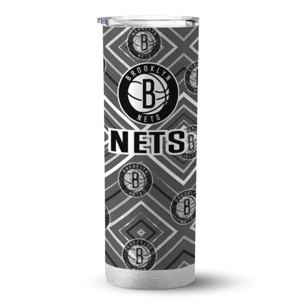 customized brooklyn nets zipper leopard black skinny tumbler best selling 1.webp